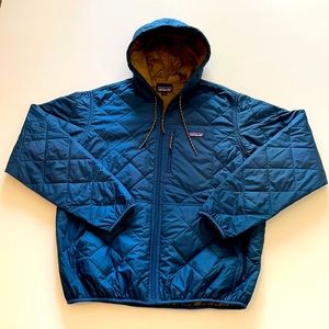 Patagonia diamond quilted bomber hooded Mens SZ L
